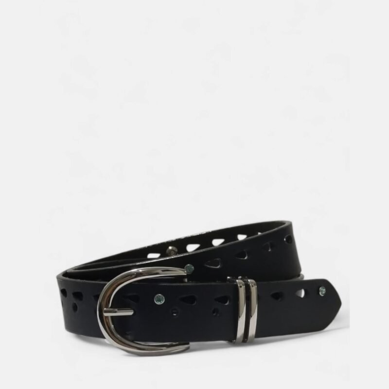 142 sin título_20250730121219 Cinturón unifaz de cuero en azul oscuro para mujer