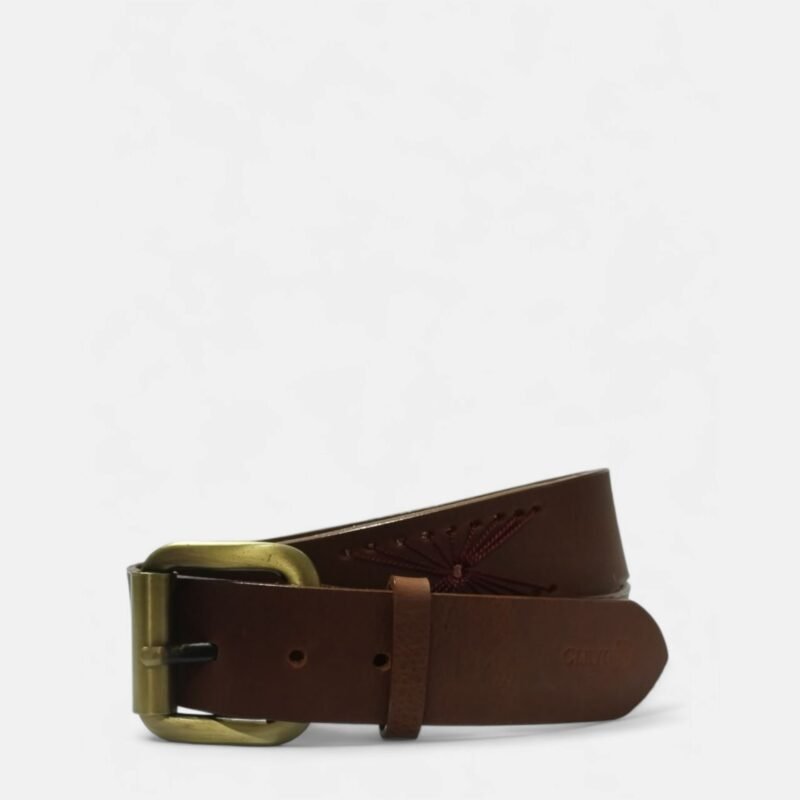 142 sin título_20250730121809 Cinturón unifaz de cuero para hombre con tejido