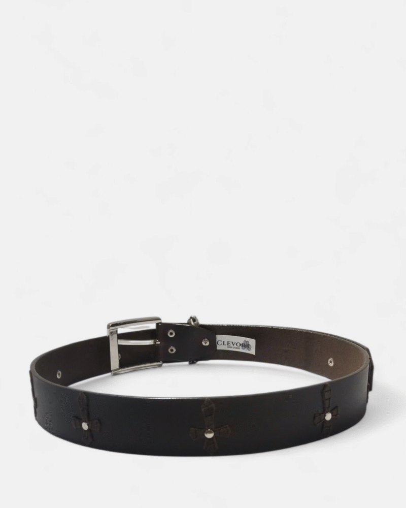 Photoroom-20250728_144622_12 Cinturón unifaz para hombre, elaborado en cuero color café oscuro