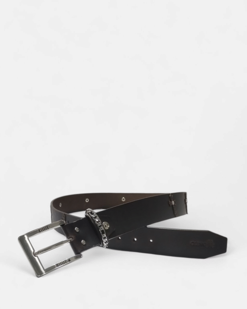 Photoroom-20250728_144622_13 Cinturón unifaz para hombre, elaborado en cuero color café oscuro