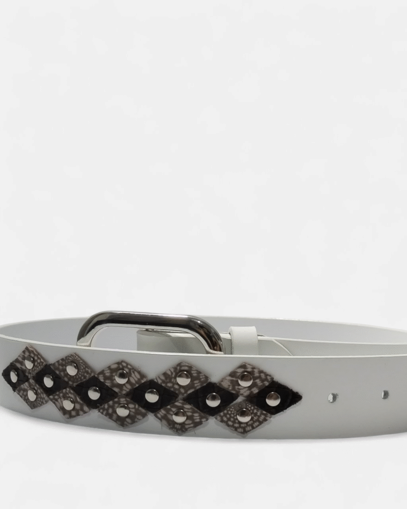 Photoroom-20250728_144623_18 Cinturón unifaz para mujer, elaborado con cuero blanco y detallado con cuero texturizado