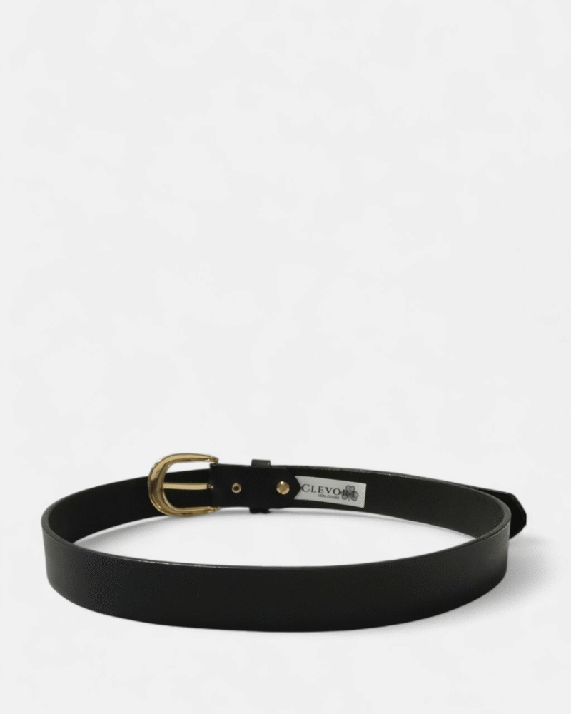 Photoroom-20250728_144623_37 Cinturón unifaz de cuero negro con aplique para mujer