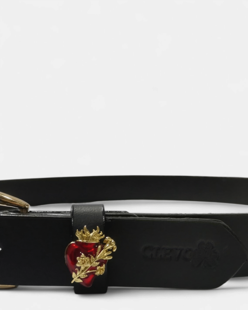 Photoroom-20250728_144623_38 Cinturón unifaz de cuero negro con aplique para mujer