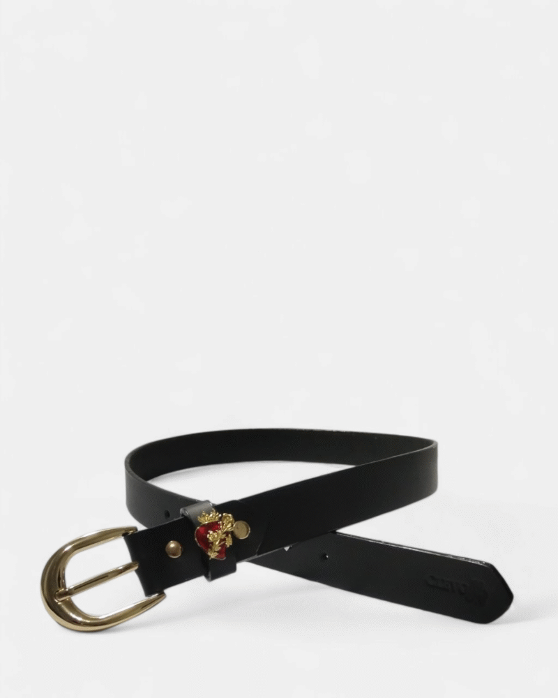 Photoroom-20250728_144623_39 Cinturón unifaz de cuero negro con aplique para mujer