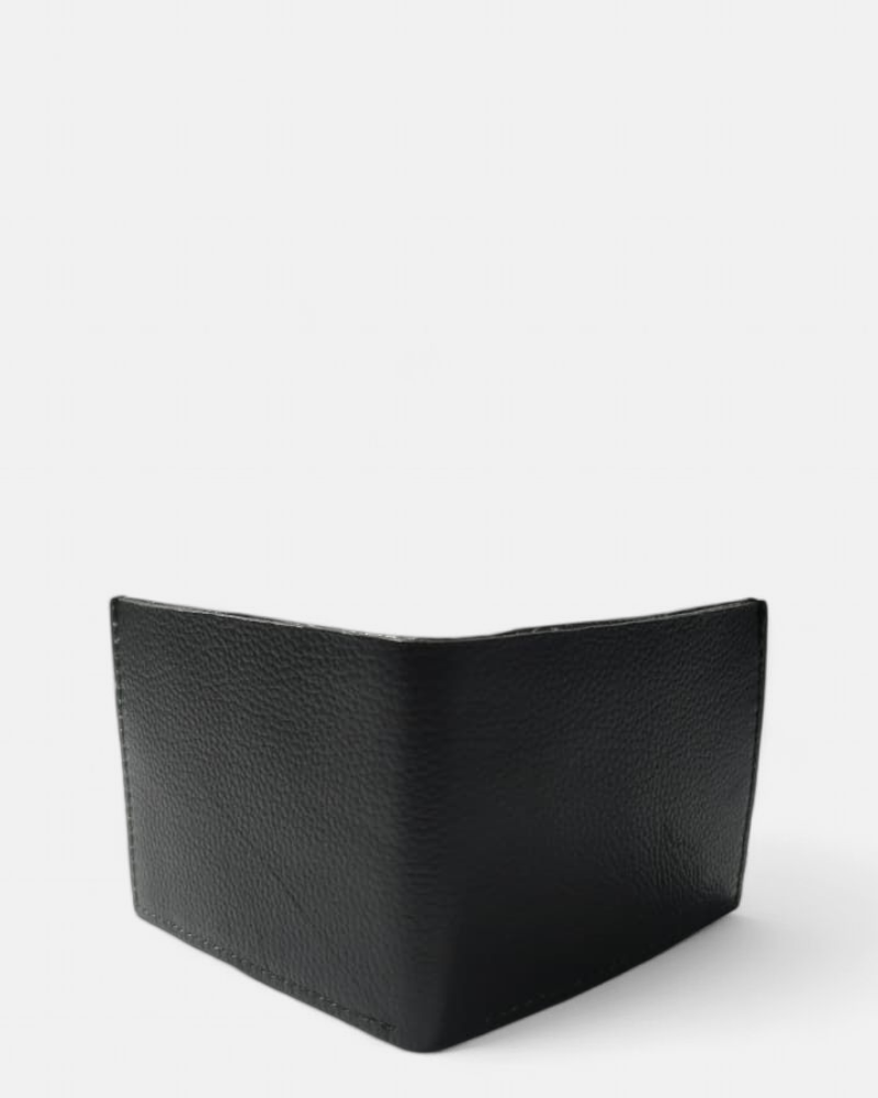 Cartera de cuero vacuno color negro