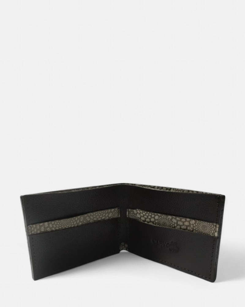 Cartera de cuero vacuno color café oscuro