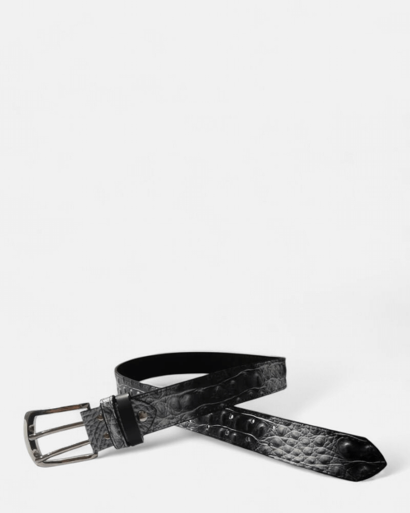 Photoroom-20251001_162110_7 Cinturón unifaz de cuero vacuno para hombre, grabado con textura de cocodrilo